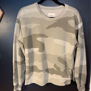DONATED: Abercrombie Camo Crewneck Sweatshirt, XS